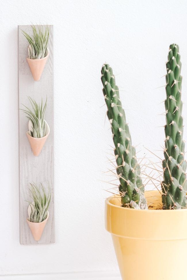 Triple Ceramic Wall Planter