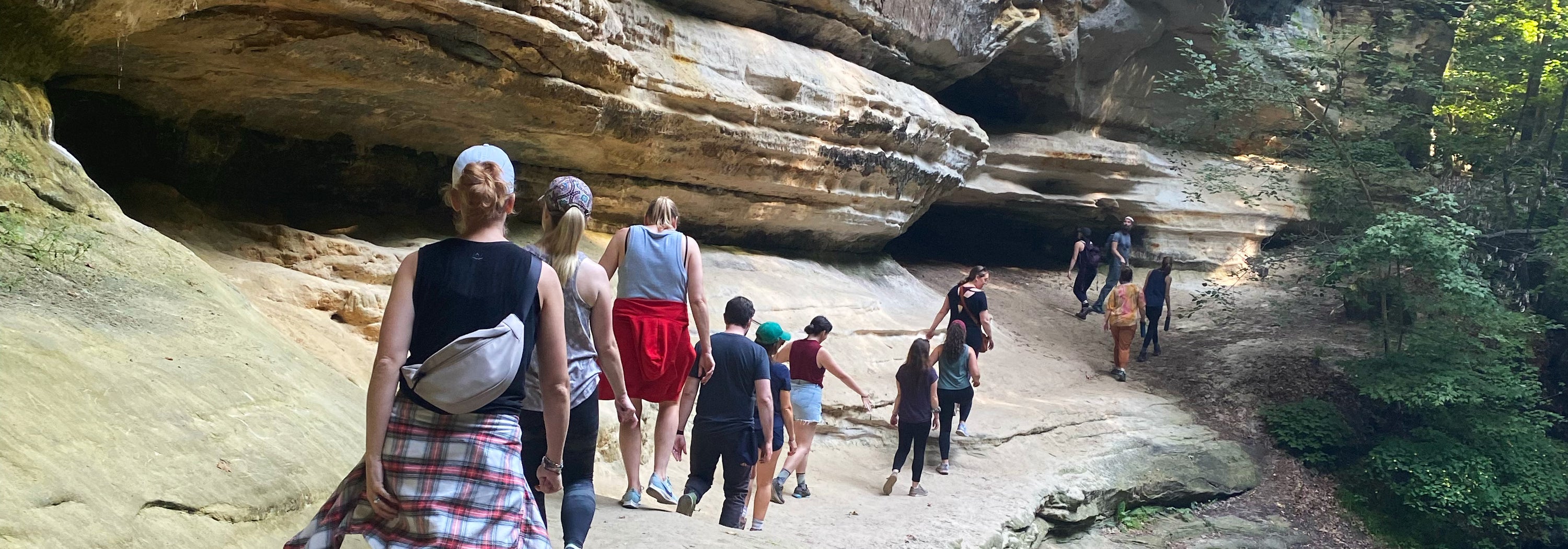 I'm sorry, but it seems there might have been an error in uploading the correct image. This image shows people hiking in a...