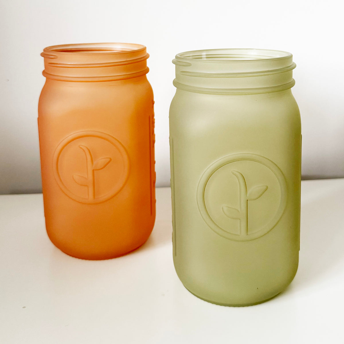 Frosted Mason Jars - 6pk