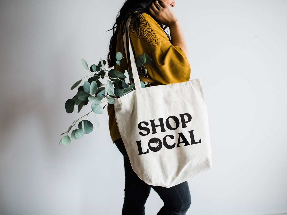 Shop Local Canvas Tote Bag
