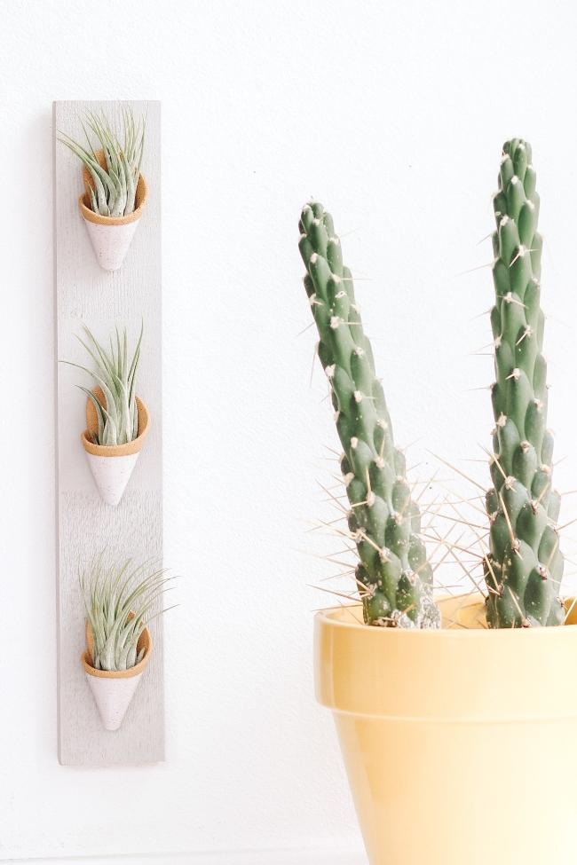Triple Ceramic Wall Planter