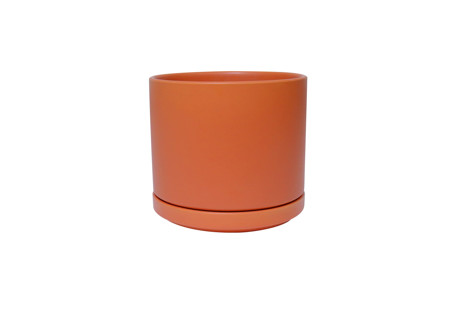 Solid Goods - Ceramic Cylinder Planter with Saucer