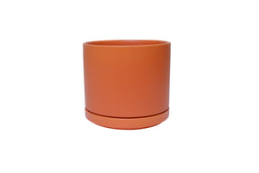 Solid Goods - Ceramic Cylinder Planter with Saucer