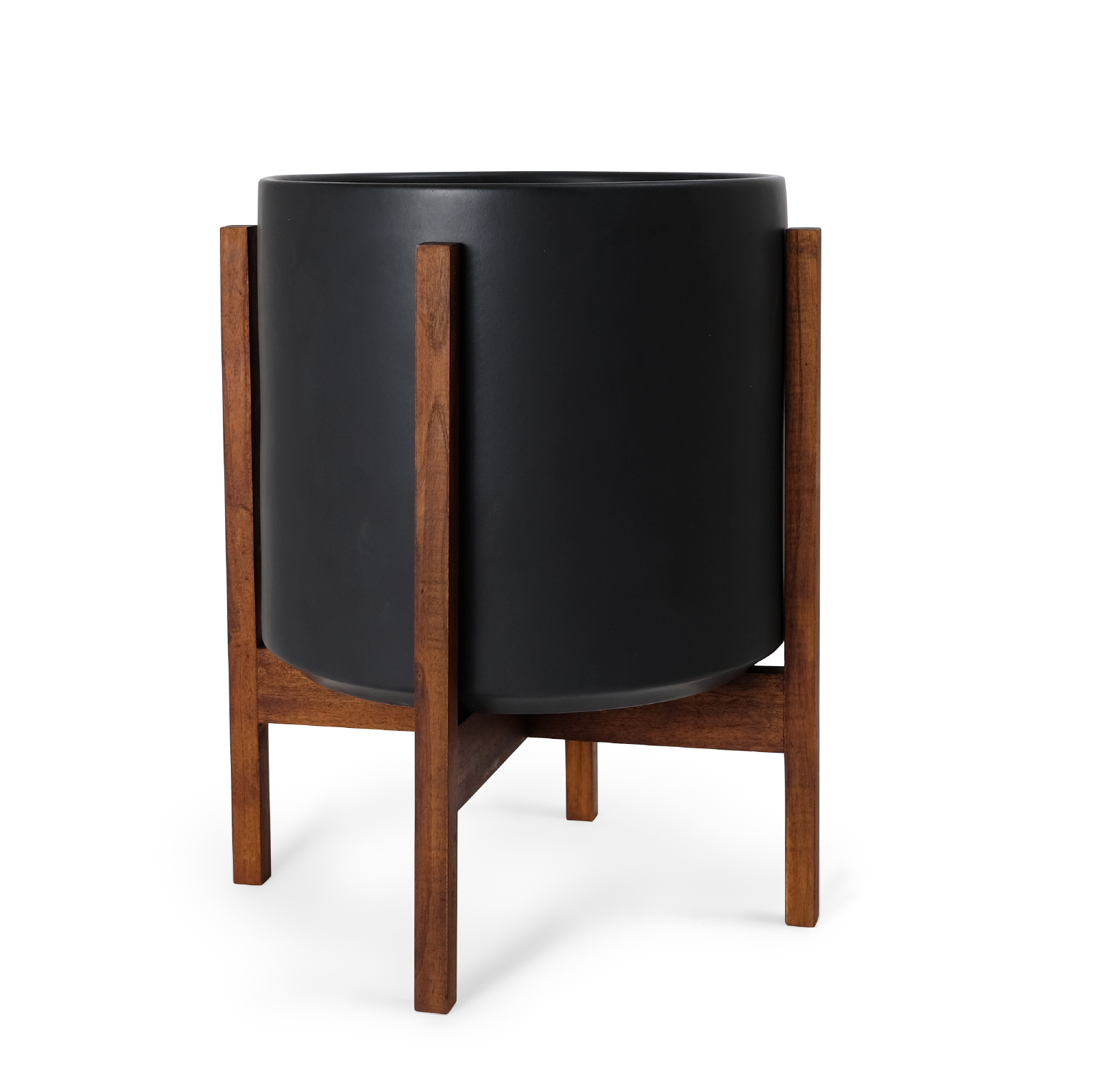 Solid Goods Ceramic Cylinder– With or Without Mahogany Stand