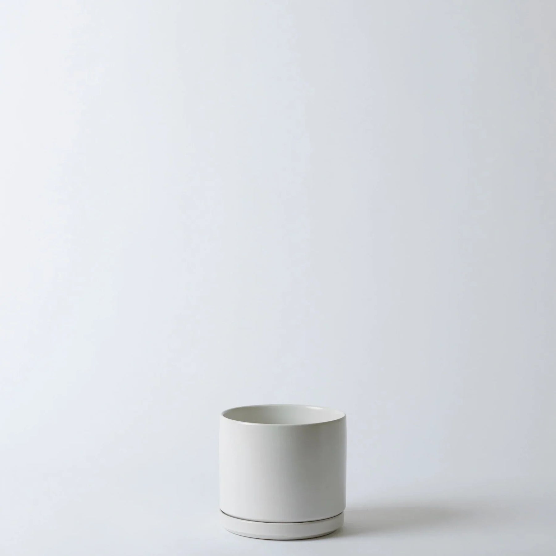Solid Goods - Ceramic Cylinder Planter with Saucer