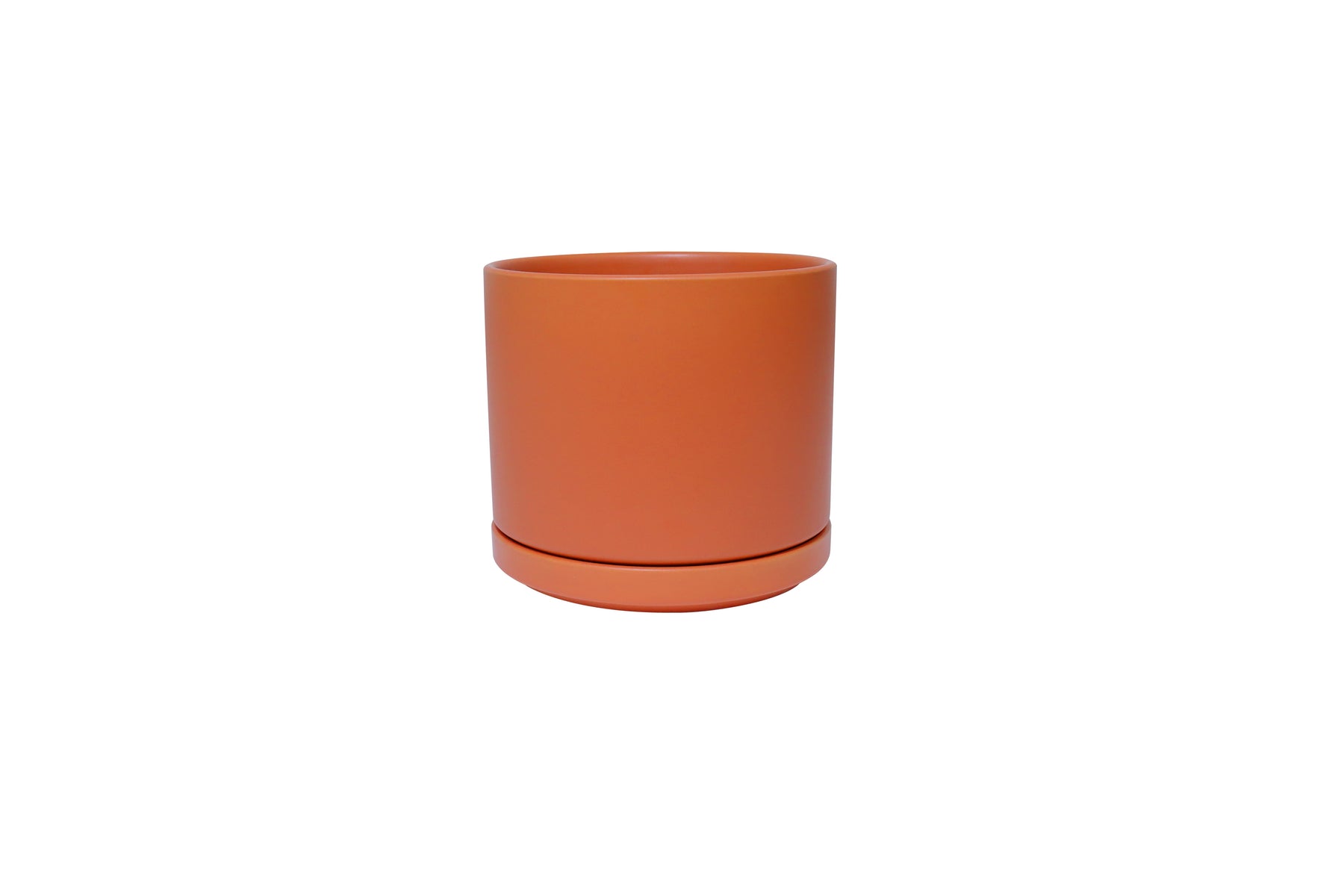 Solid Goods - Ceramic Cylinder Planter with Saucer