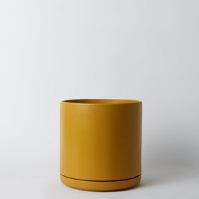 Solid Goods - Ceramic Cylinder Planter with Saucer