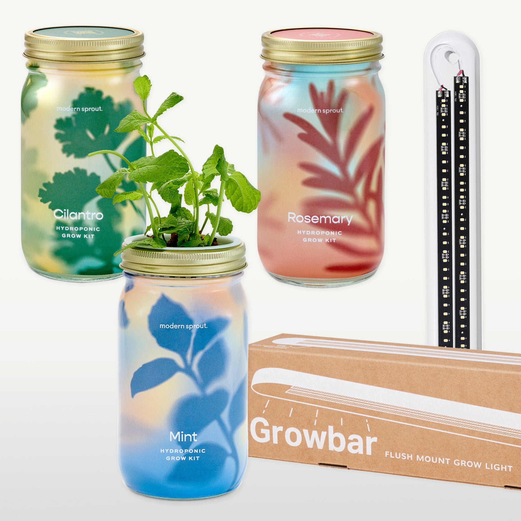 Growbar + 3 Garden Jars