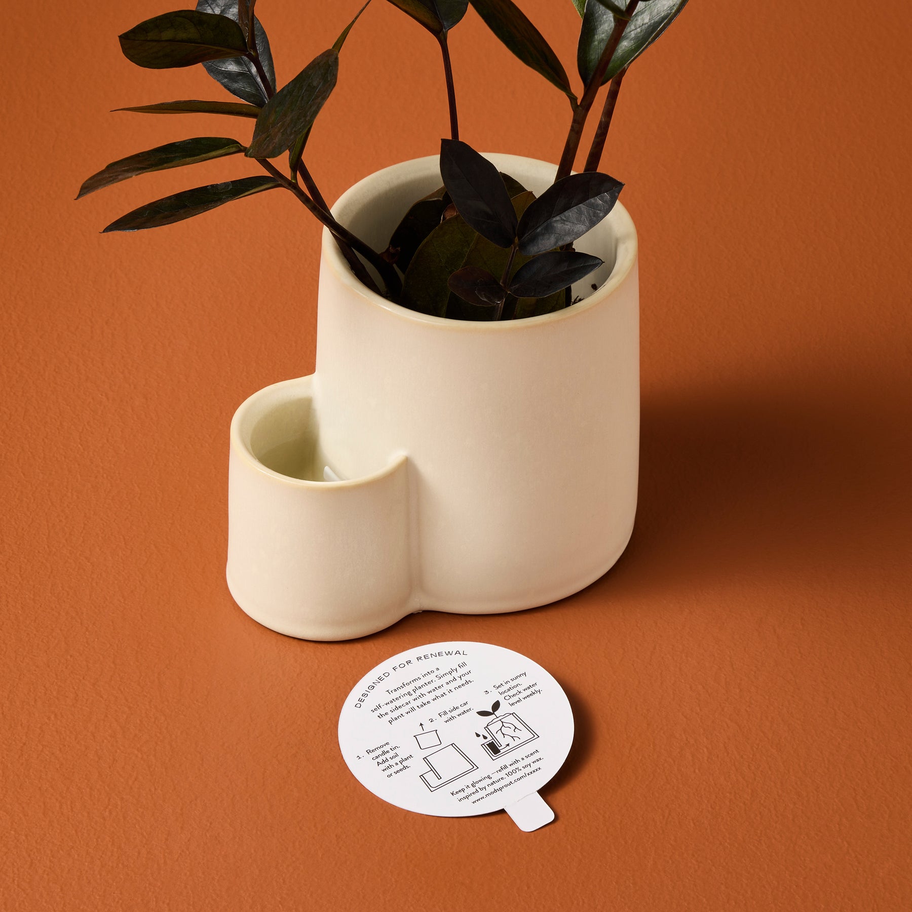 earth planter self watering Ember Earth Candle + Planter Pollination / Candle Refill Only
