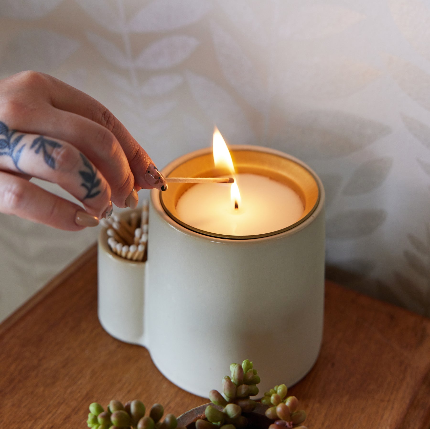 candle with plant seeds Ember Earth Candle + Planter Pollination / Candle Refill Only