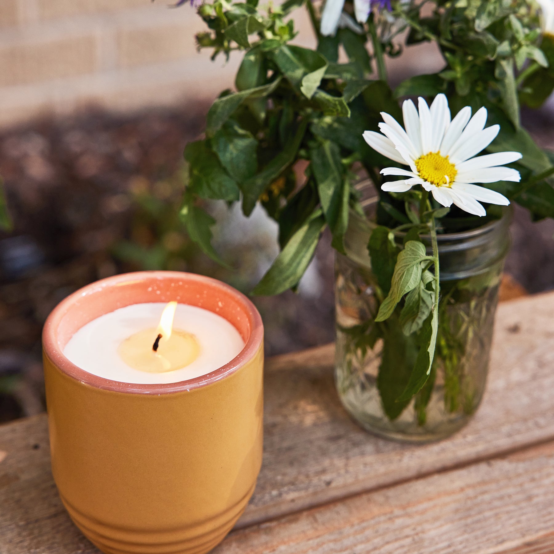 candles with seeds to plant Garden Vibes Candle/Planter 2-In-1 | 6Oz Soy Candle | Transformative Vessel