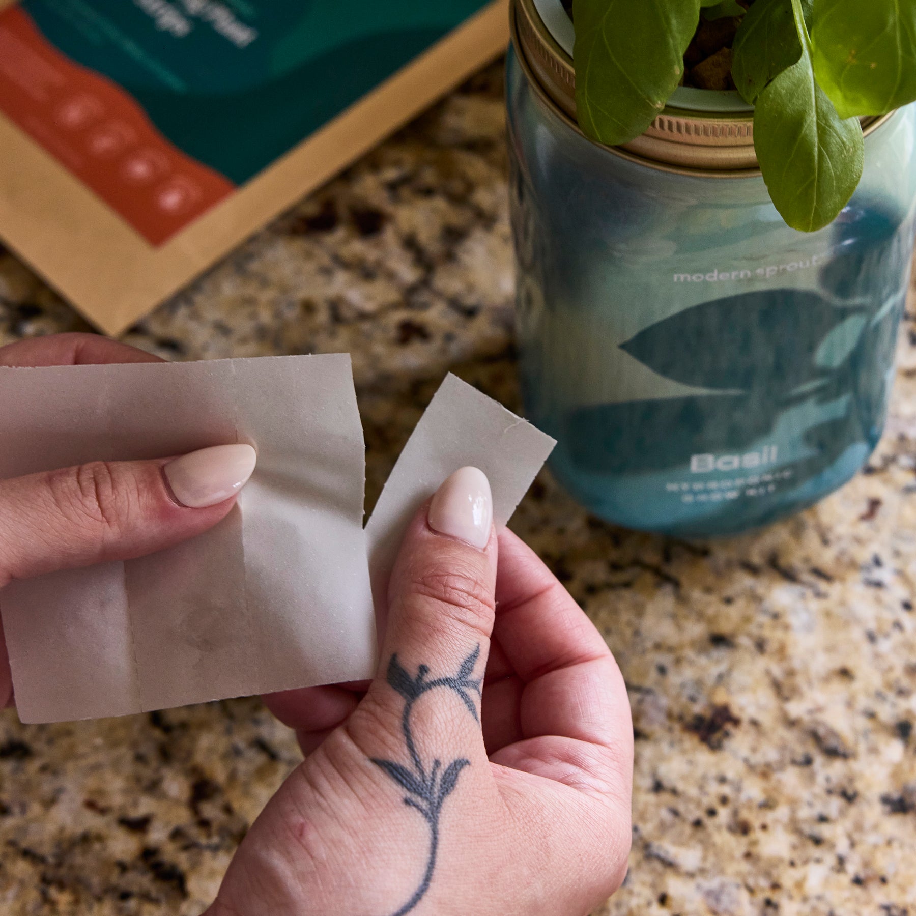 Dissolving Plant Food Sheets