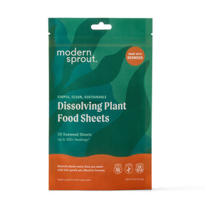 Dissolving Plant Food Sheets