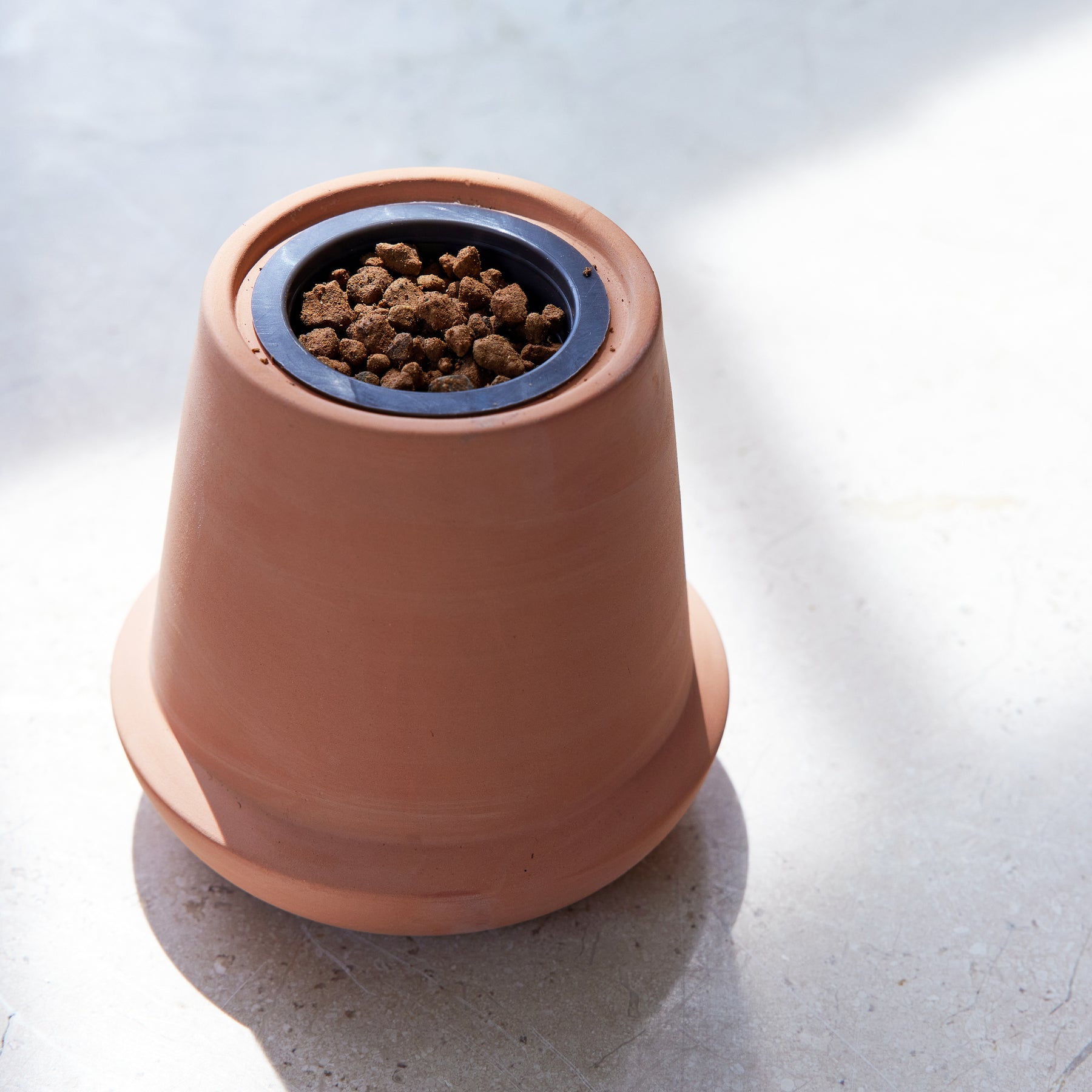 hydroponic terracotta planter Modern Terracotta Grow Kits Aloe 1pk