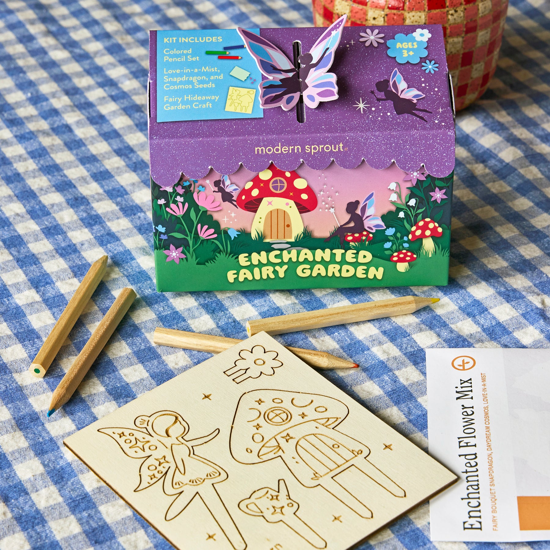 fairy garden seed kit Curious Critters Garden Kits | Non-Invasive Wildflower Seeds & Plant Markers