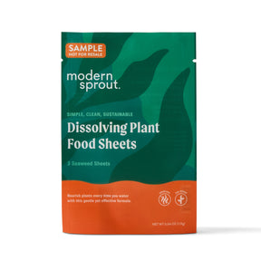 Dissolving Plant Food Sheets