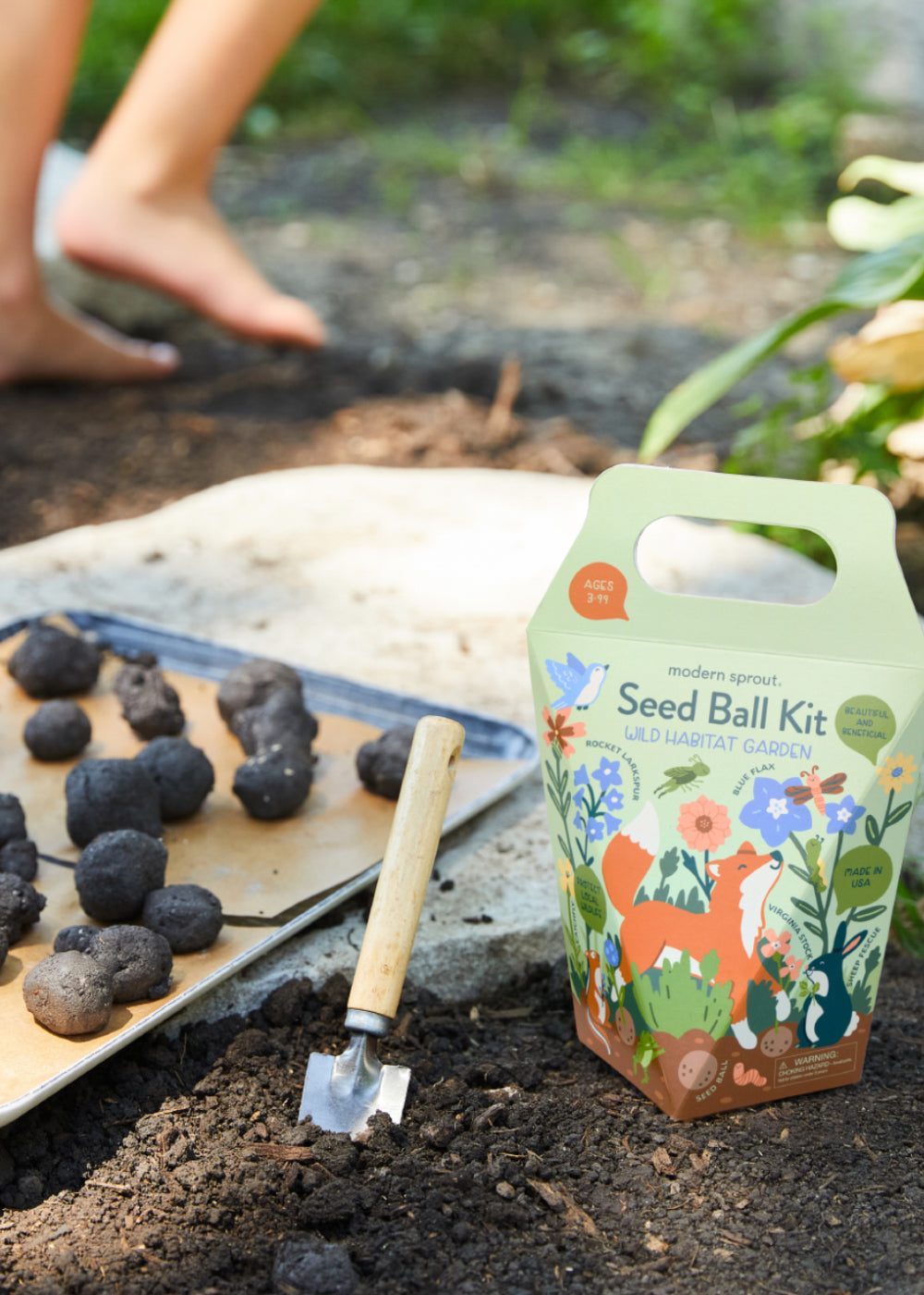 Wild Habitat Garden Flowers - DIY Seed Ball Kits for Pollinators