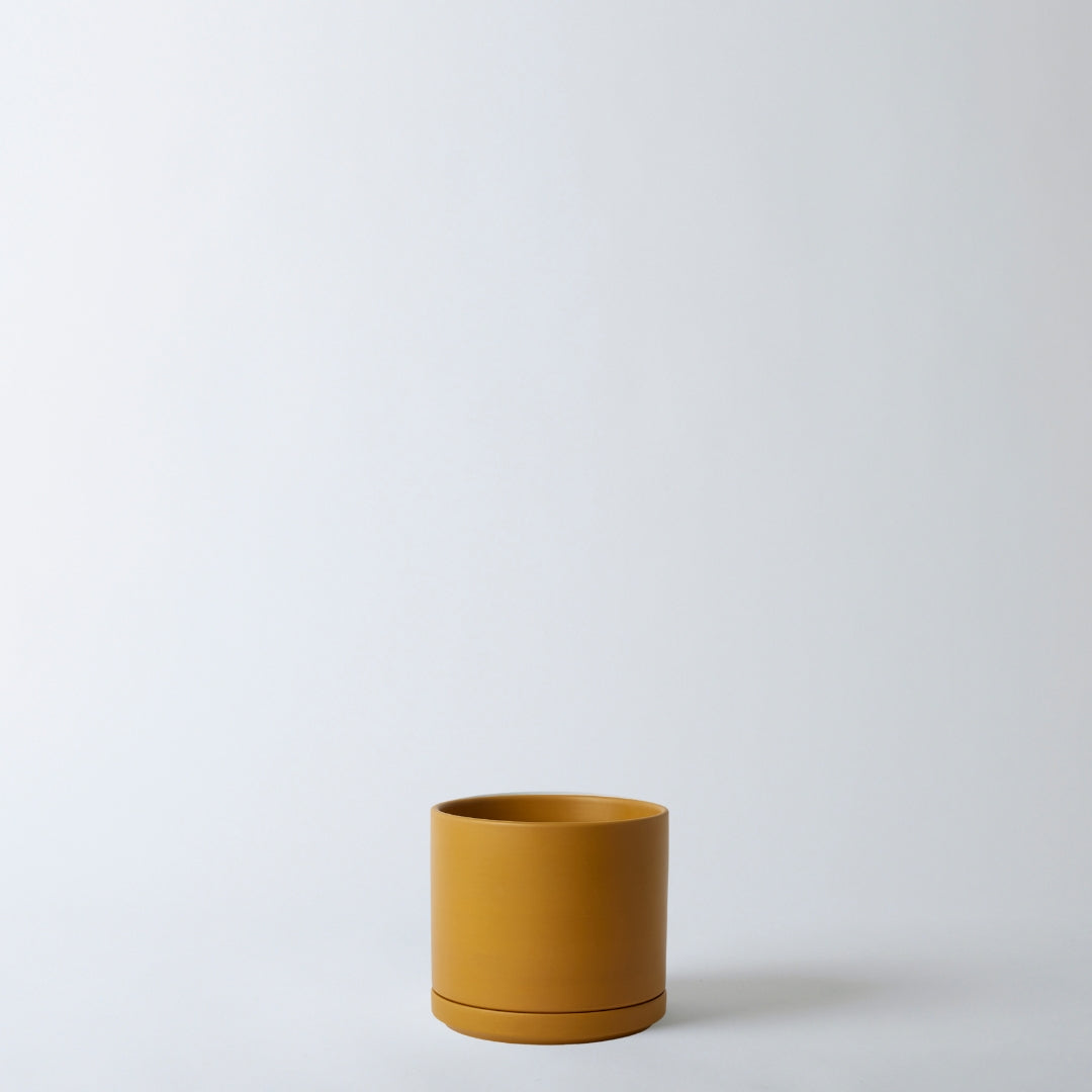 Solid Goods - Ceramic Cylinder Planter with Saucer