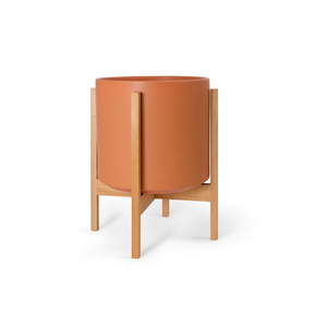 Solid Goods Ceramic Cylinder– With or Without Mahogany Stand