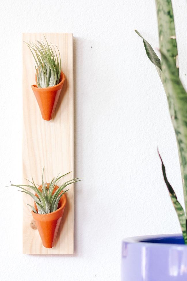 Double Ceramic Wall Planter