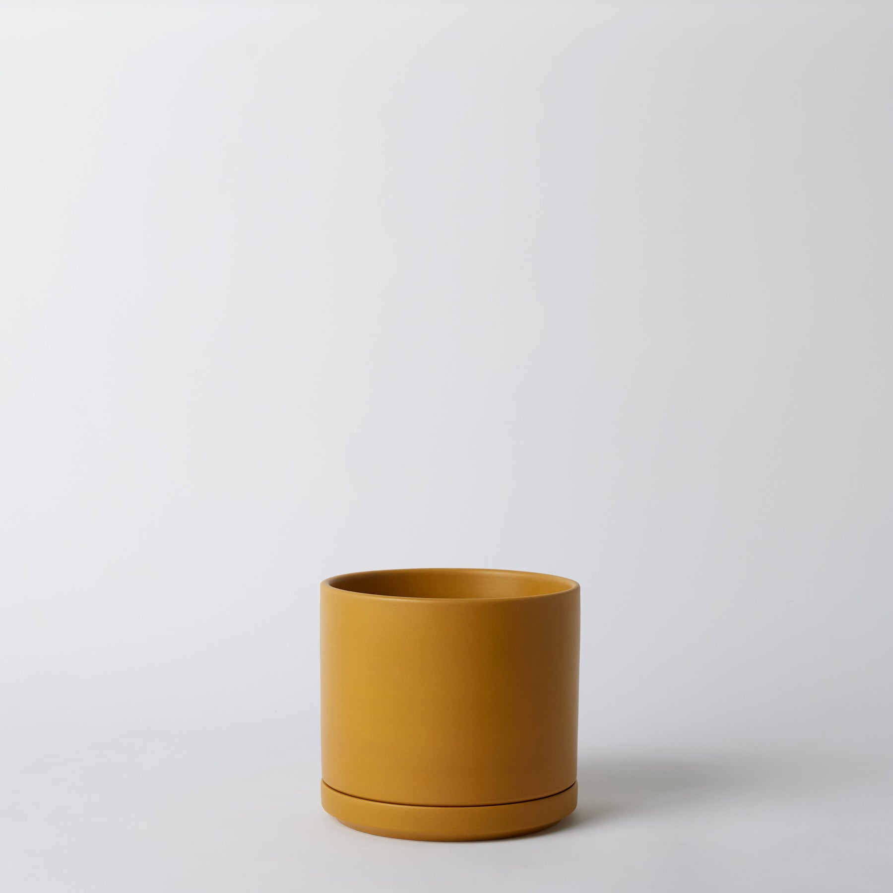 Solid Goods - Ceramic Cylinder Planter with Saucer