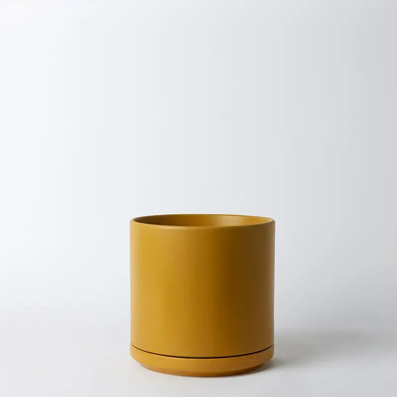 Solid Goods - Ceramic Cylinder Planter with Saucer