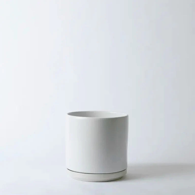 Solid Goods - Ceramic Cylinder Planter with Saucer