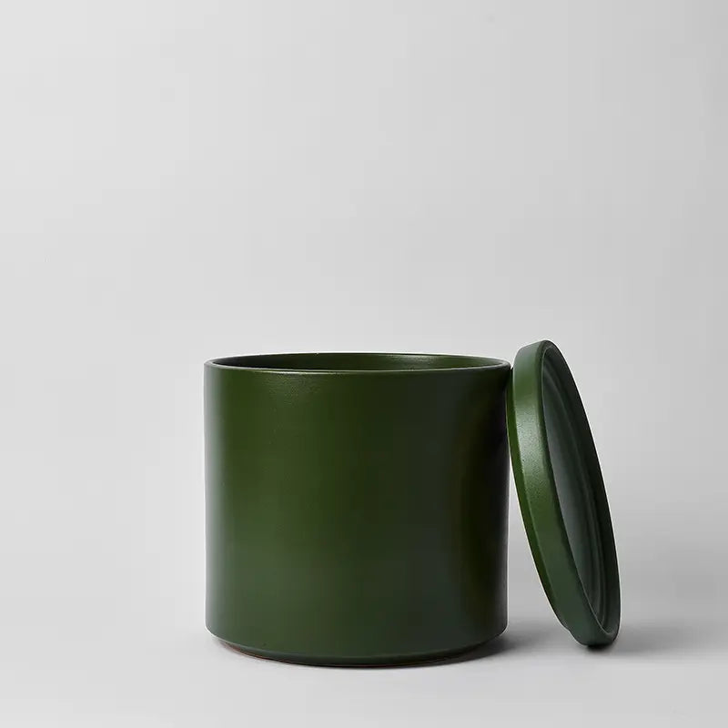 Solid Goods - Ceramic Cylinder Planter with Saucer
