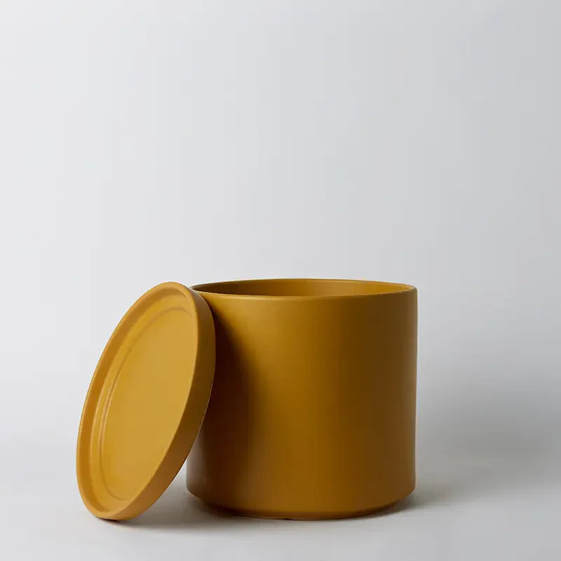 Solid Goods - Ceramic Cylinder Planter with Saucer