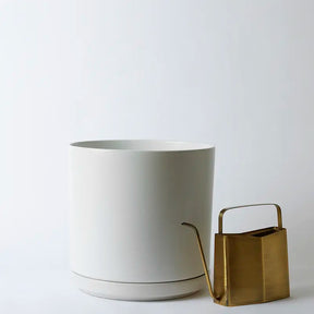 Solid Goods - Ceramic Cylinder Planter with Saucer