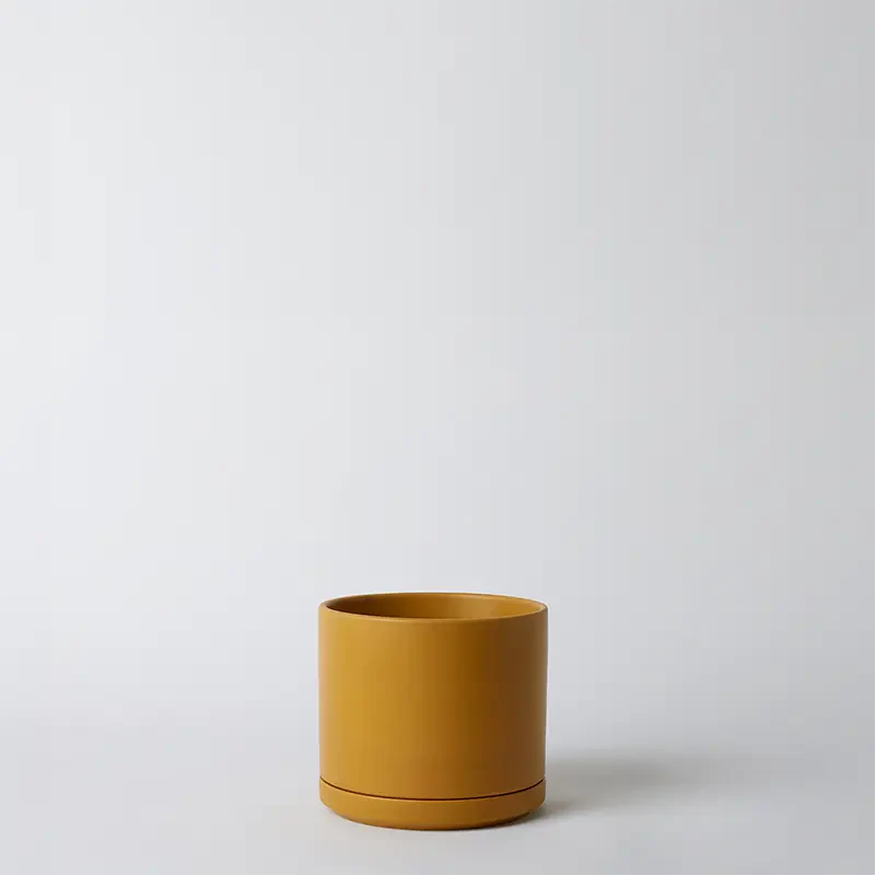 Solid Goods - Ceramic Cylinder Planter with Saucer
