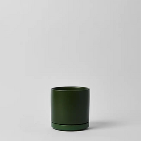 Solid Goods - Ceramic Cylinder Planter with Saucer
