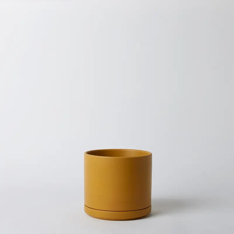 Solid Goods - Ceramic Cylinder Planter with Saucer