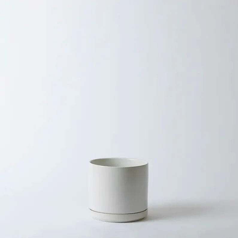 Solid Goods - Ceramic Cylinder Planter with Saucer