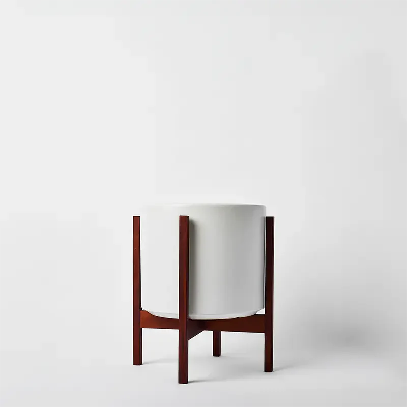 Solid Goods Ceramic Cylinder– With or Without Mahogany Stand