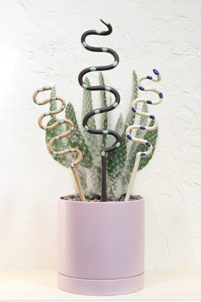 Ceramic Plant Snake Stake